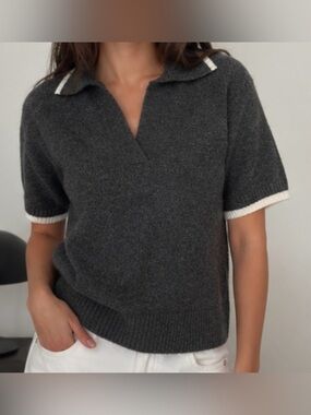Knit Polo Sweater